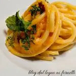 Ricetta Spaghetto e risottato in passata di pomodorino giallo