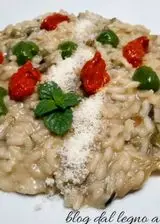 Ricetta Risotto con carciofi tricolore