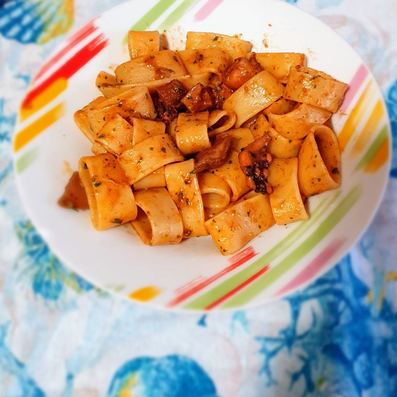 Calamarata polipo e porcini