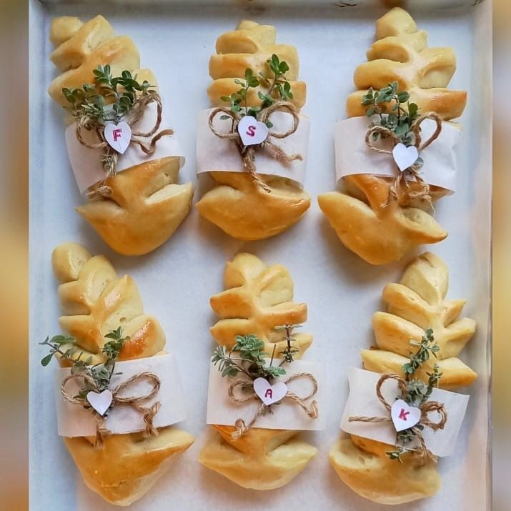 Spighe di pane, versione segnaposto natalizio