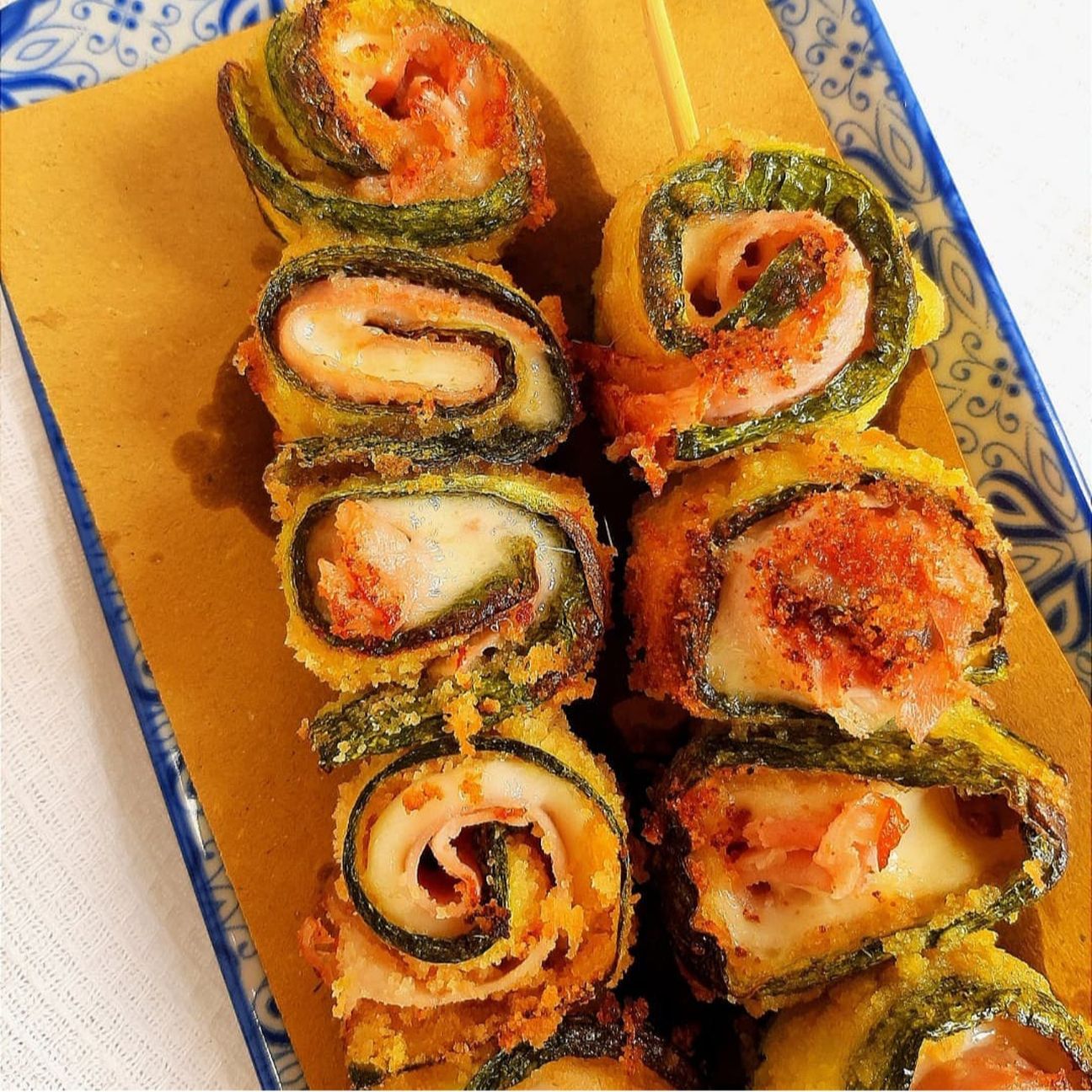 Spiedini di zucchine ripiene