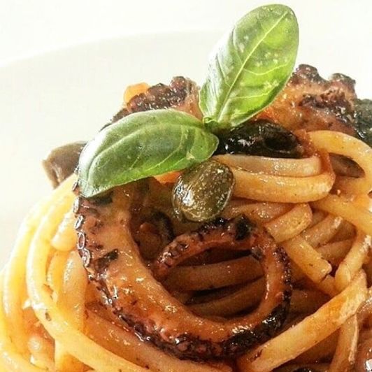 Linguine con polpo alla Luciana