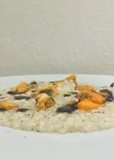 Ricetta Risotto cacio pepe cozze vin cotto di fichi