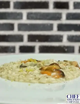 Ricetta Risotto cacio pepe cozze e limone di chef_vincenzo_campanale