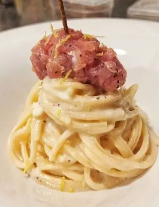 Ricetta Spaghettone cacio pepe tonno rosso di chef_vincenzo_campanale