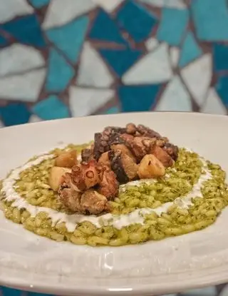 Ricetta Risotto alla cima di rapa polpo croccante e burrata di chef_vincenzo_campanale