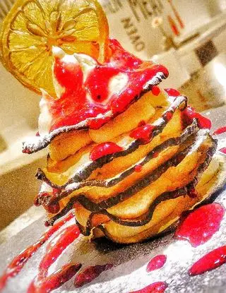 Ricetta Millefoglie di melanzana con crema al limone salsa alle fragole di chef_vincenzo_campanale