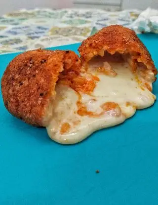 Ricetta Arancino al ragù pugliese con cuore al caciocavallo di chef_vincenzo_campanale