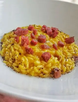 Ricetta Risotto zafferano salsiccia caffè di chef_vincenzo_campanale