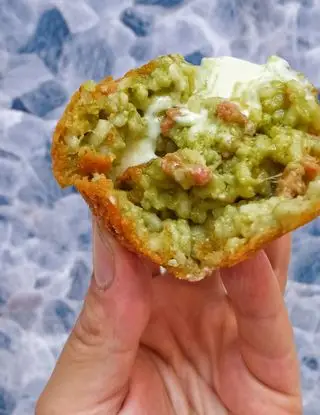 Ricetta Arancina con rape salsiccia provola di chef_vincenzo_campanale