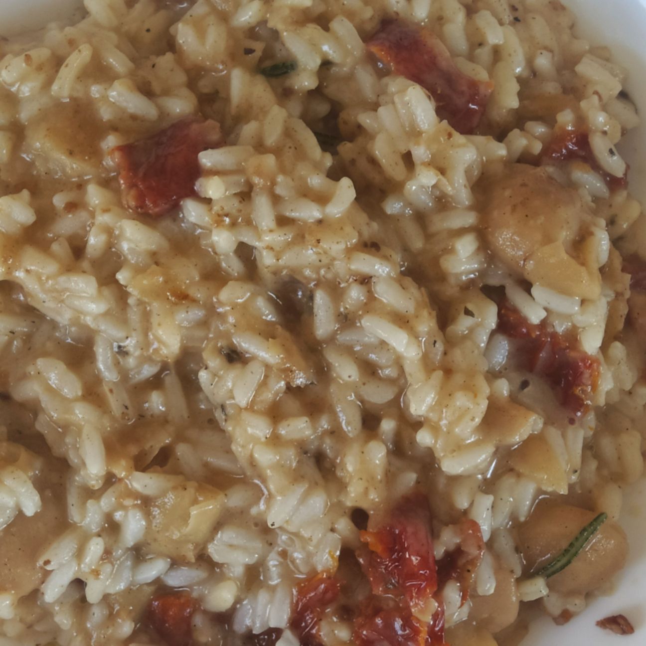 Risotto fagioli e pomodori secchi