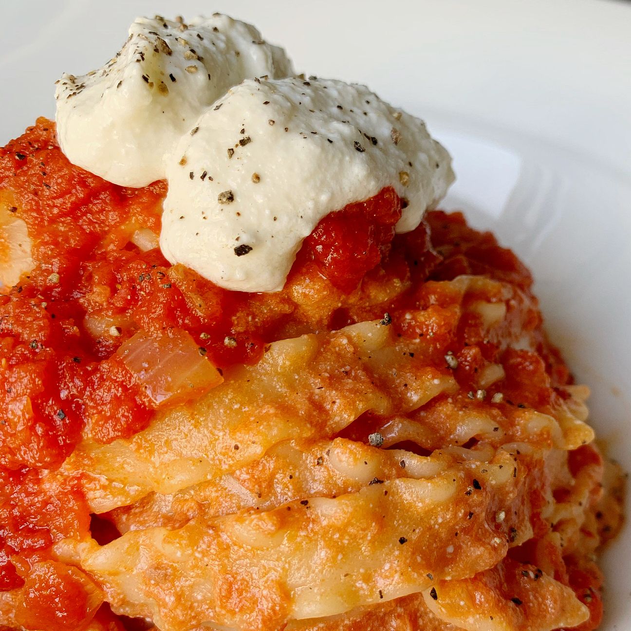 Mafalde Pomodoro e Ricotta