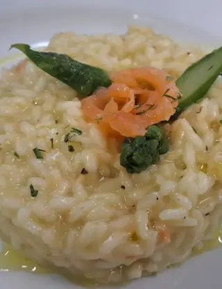 Ricetta Risotto con Salmone  Norvegese ,sfumato al Gin e Taleggio di chef_mike