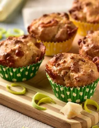 Ricetta Muffin porri e pancetta di giapprovato