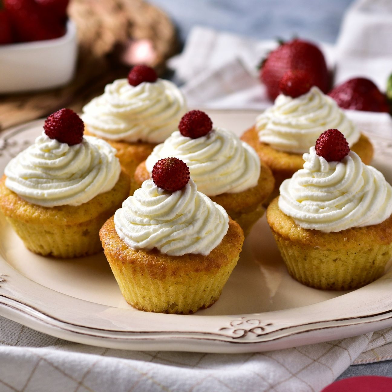 Cupcakes crema e fragoline