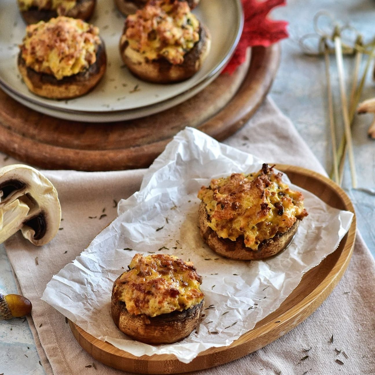 Funghi champignon ripieni