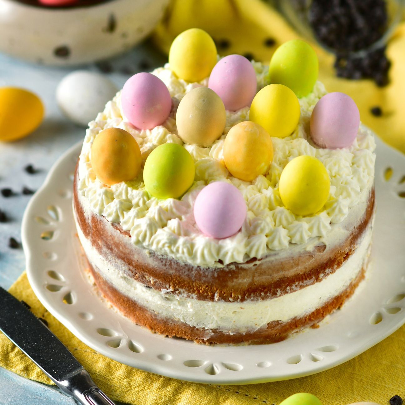 Torta di Pasqua con ovetti