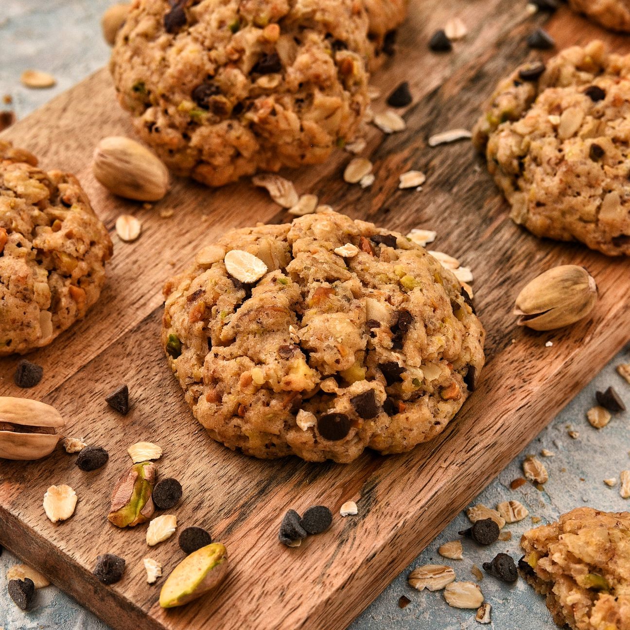 Biscotti vegani pistacchi e cereali