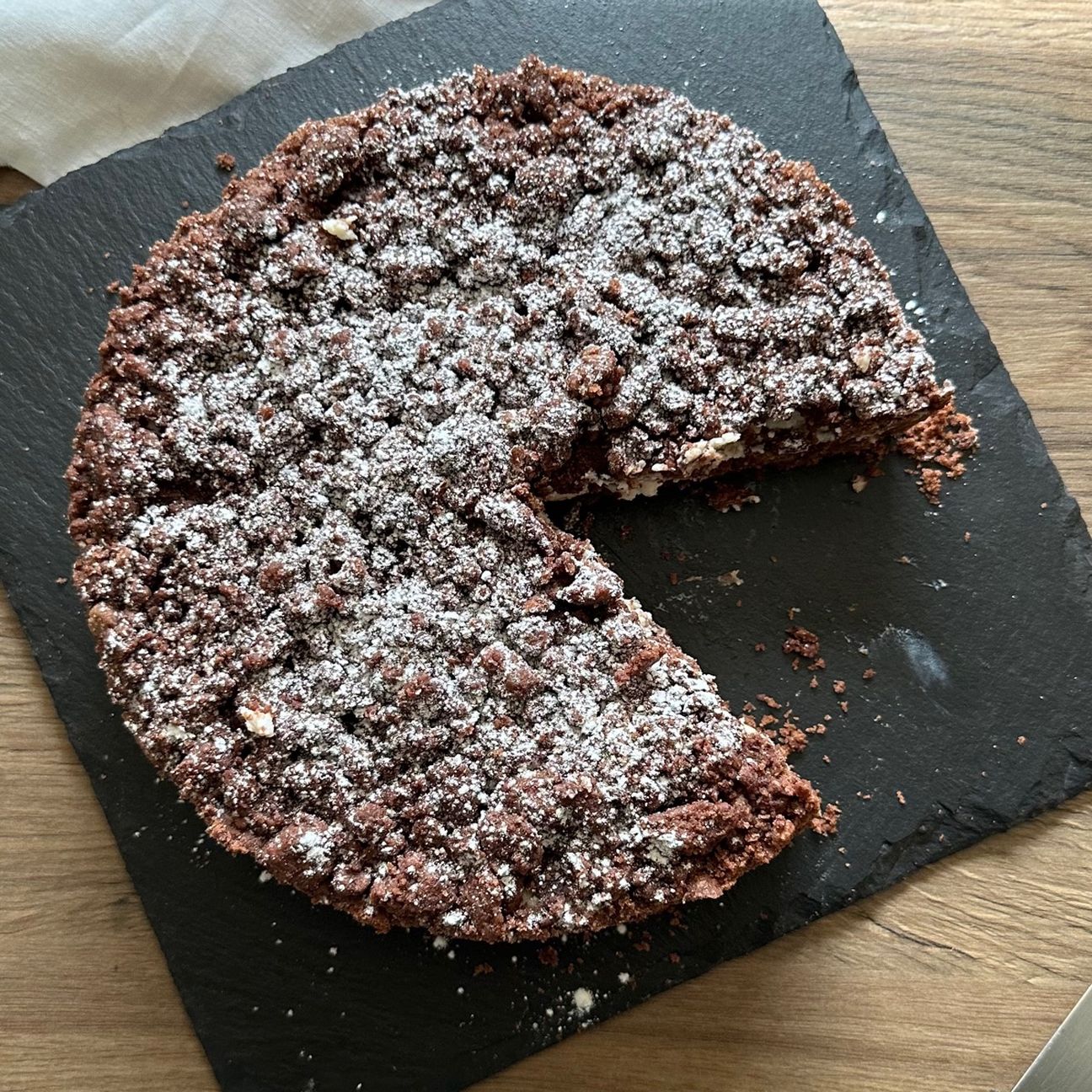 SBRICIOLATA RICOTTA E NUTELLA