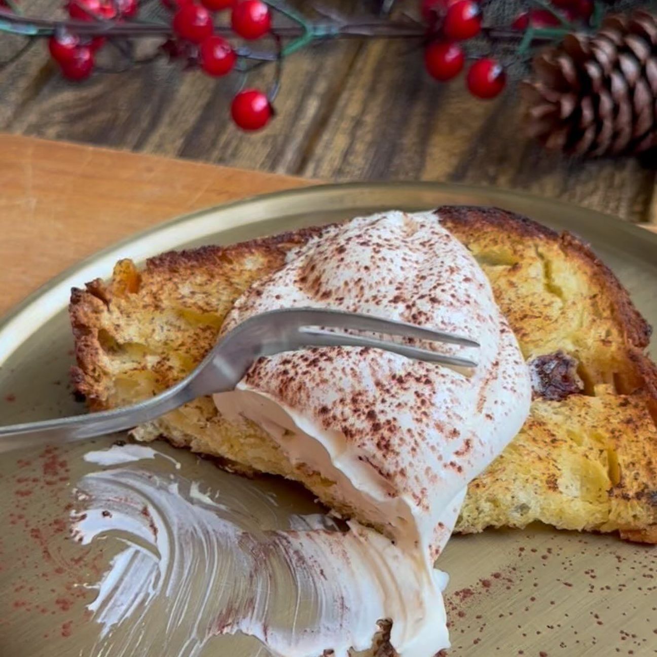 Panettone Tostato con Crema al Mascarpone