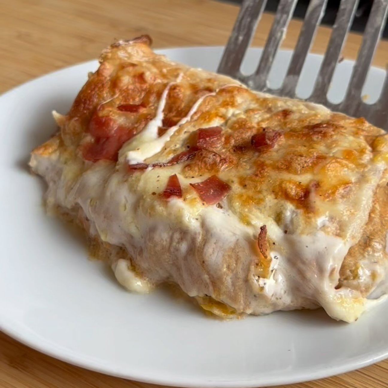 Lasagne di Rolls Crêpes Ripiene di Zucca, Porcini e Pancetta