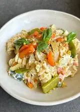 Ricetta Fusilloni con crema di ricotta e verdure del Contorno Armonia Orogel