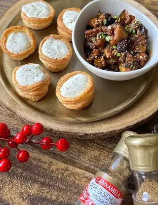 Ricetta Melanzane glassate con vol au vent ripieni di salsa yogurt di giorgiasbakery