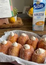 Ricetta Krapfen ripieni con crema alla vaniglia