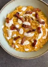 Ricetta Risoni con zucca, guanciale e pecorino