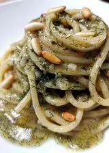 Ricetta Spaghettoni aglio e olio, colatura di alici e finocchietto selvatico