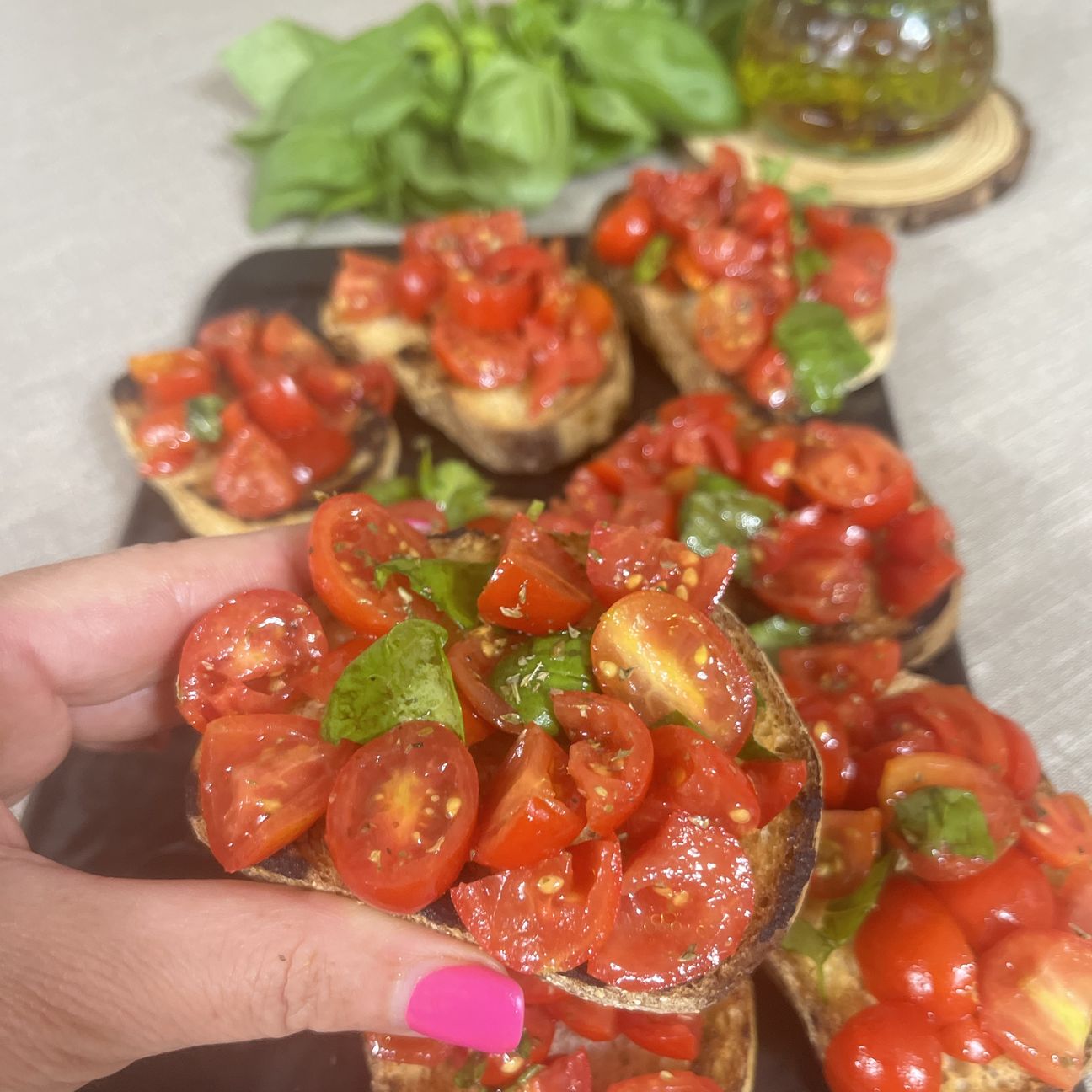 Bruschette al pomodoro 🍞🍅🍃