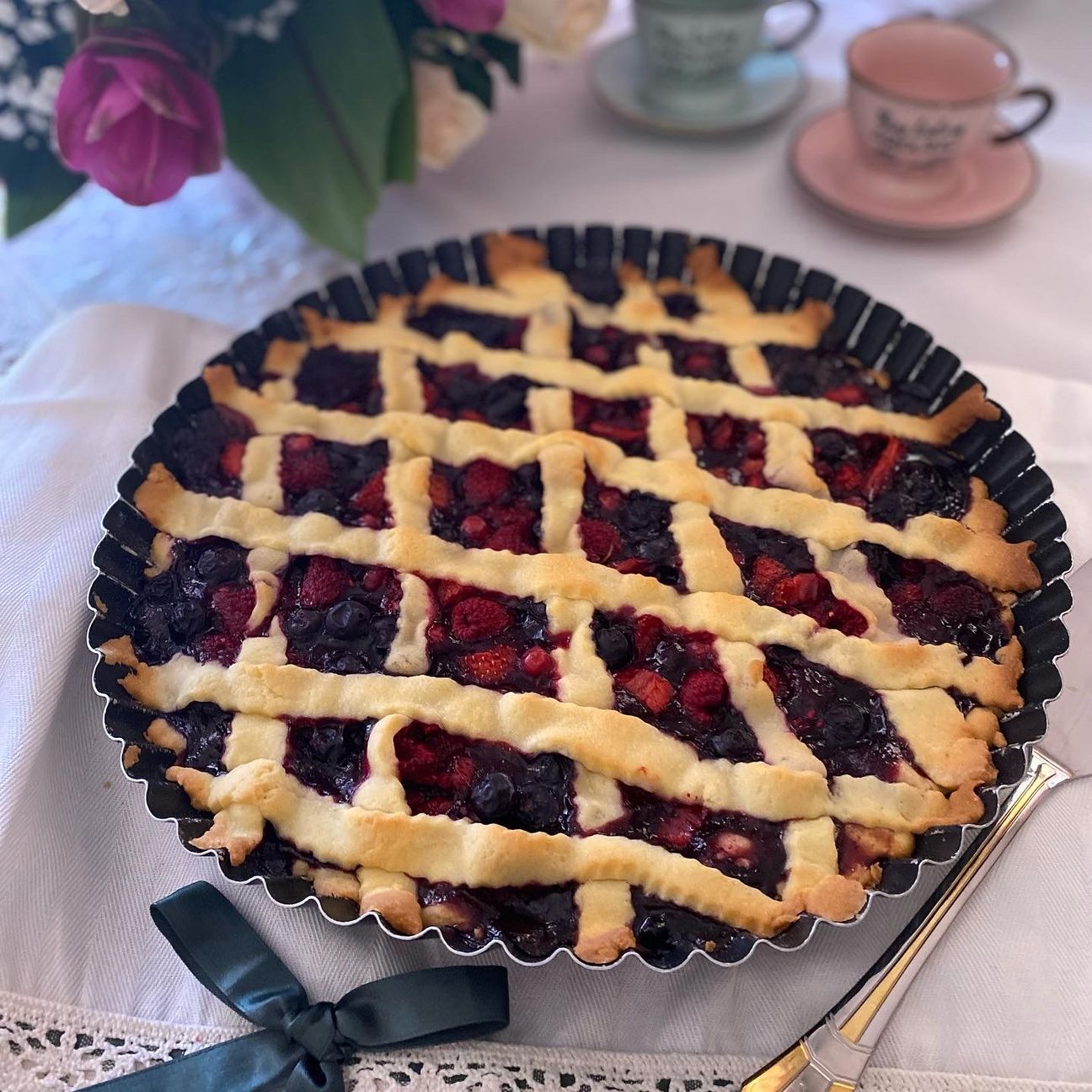 Crostata di Marmellata e Frutti di Bosco 🍓🍇🫐