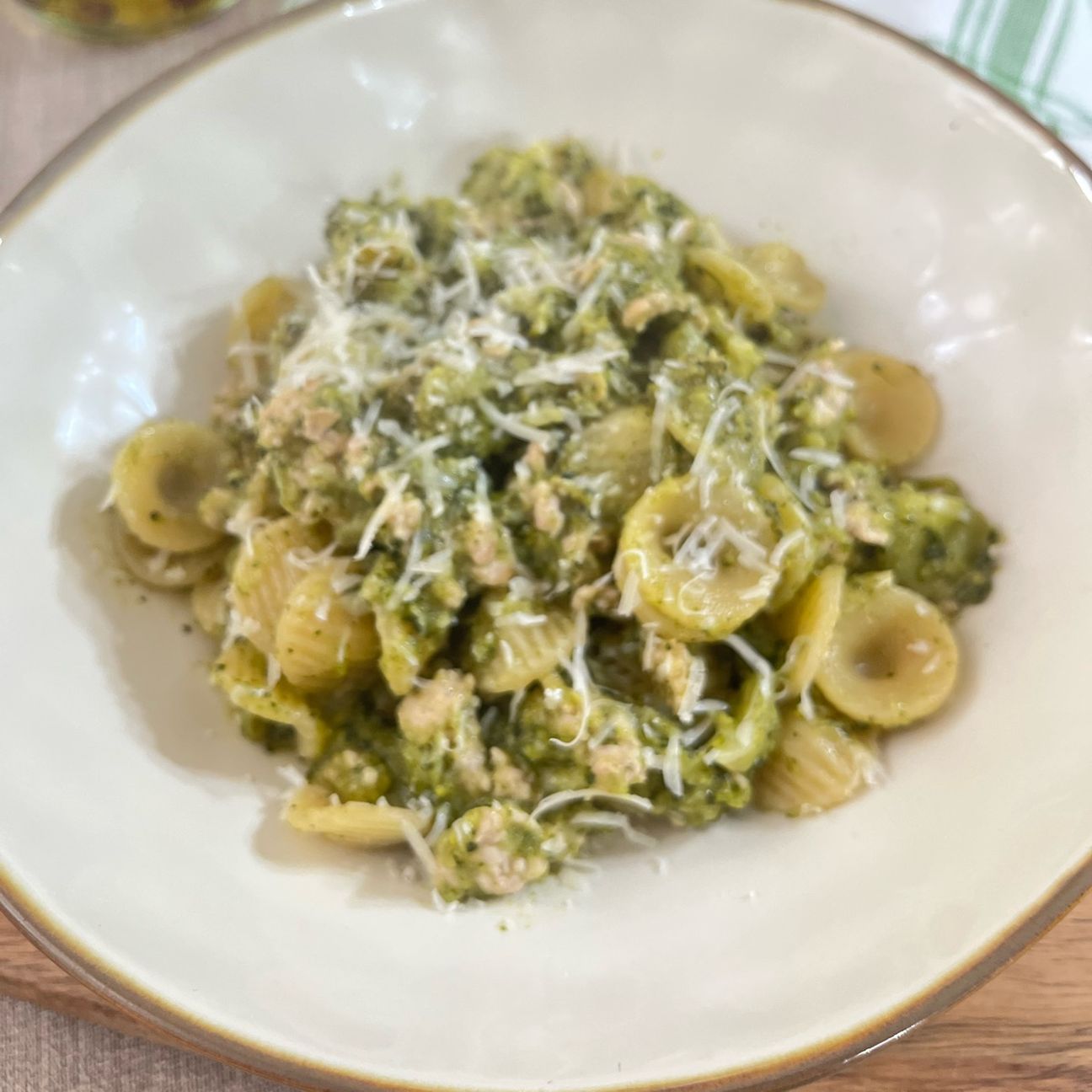 Orecchiette con Broccoli E macinato di pollo 🥦🍗