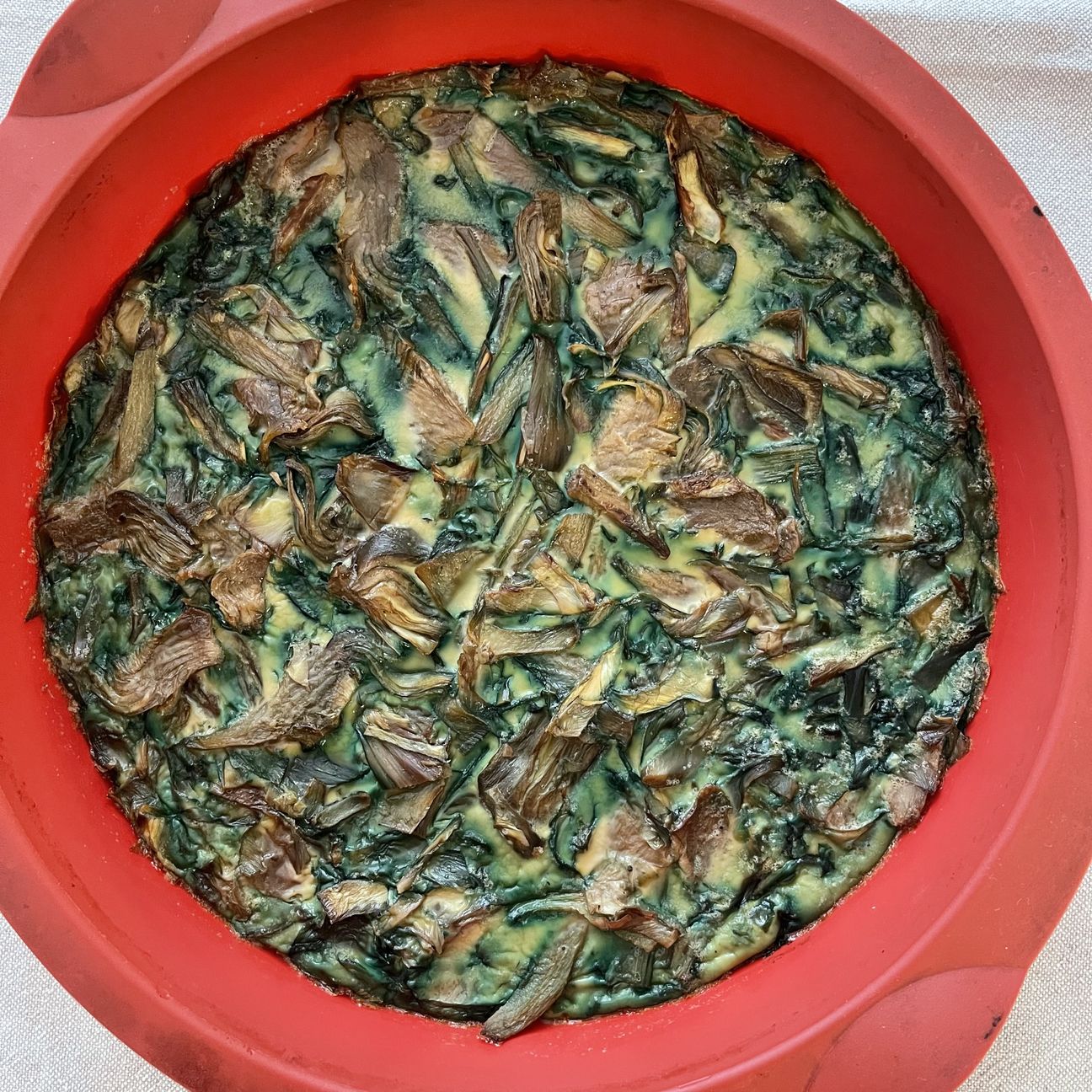 Frittata magica di carciofi