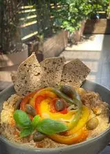 Ricetta HUMMUS DI CECI CON PEPERONATA