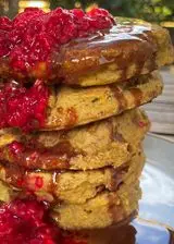 Ricetta PANCAKES LAMPONI e FRUTTA SECCA