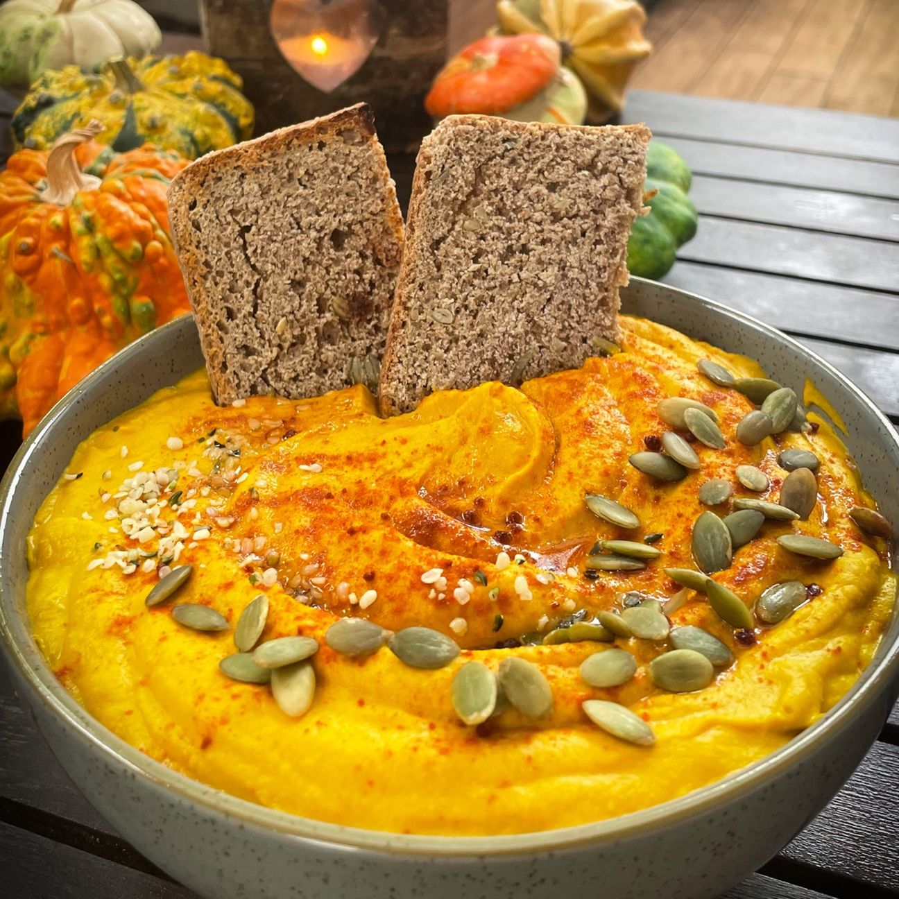 HUMMUS ZUCCA e LENTICCHIE