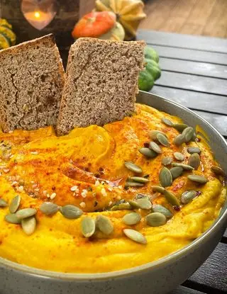 Ricetta HUMMUS ZUCCA e LENTICCHIE di chiara_healthytales