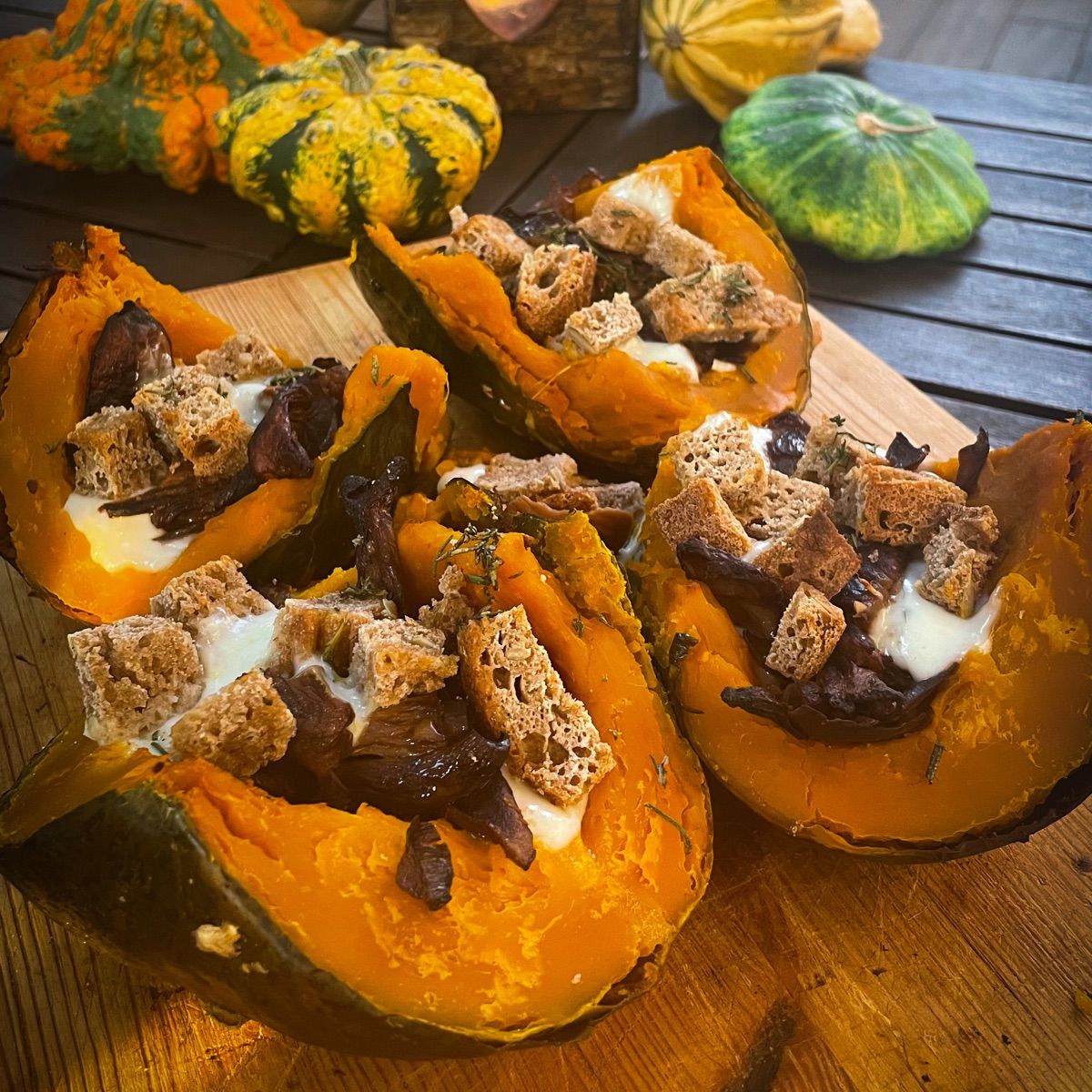 ZUCCA AL FORNO RIPIENA…E FILANTE