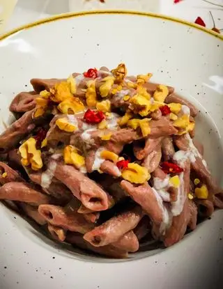 Ricetta PENNE INTEGRALI AL RADICCHIO E NOCI💜 di chiara_healthytales