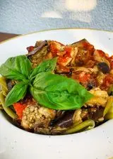 Ricetta CASERECCE DI PISELLI ALLE MELANZANE 🍆