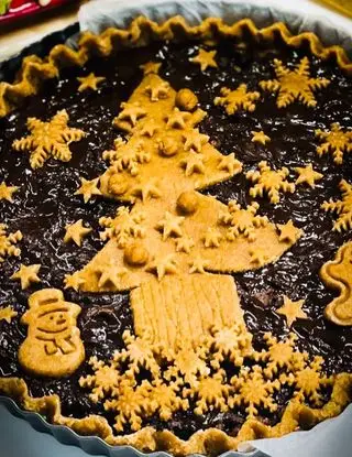 Ricetta CROSTATA NATALIZIA AL CIOCCOLATO di chiara_healthytales