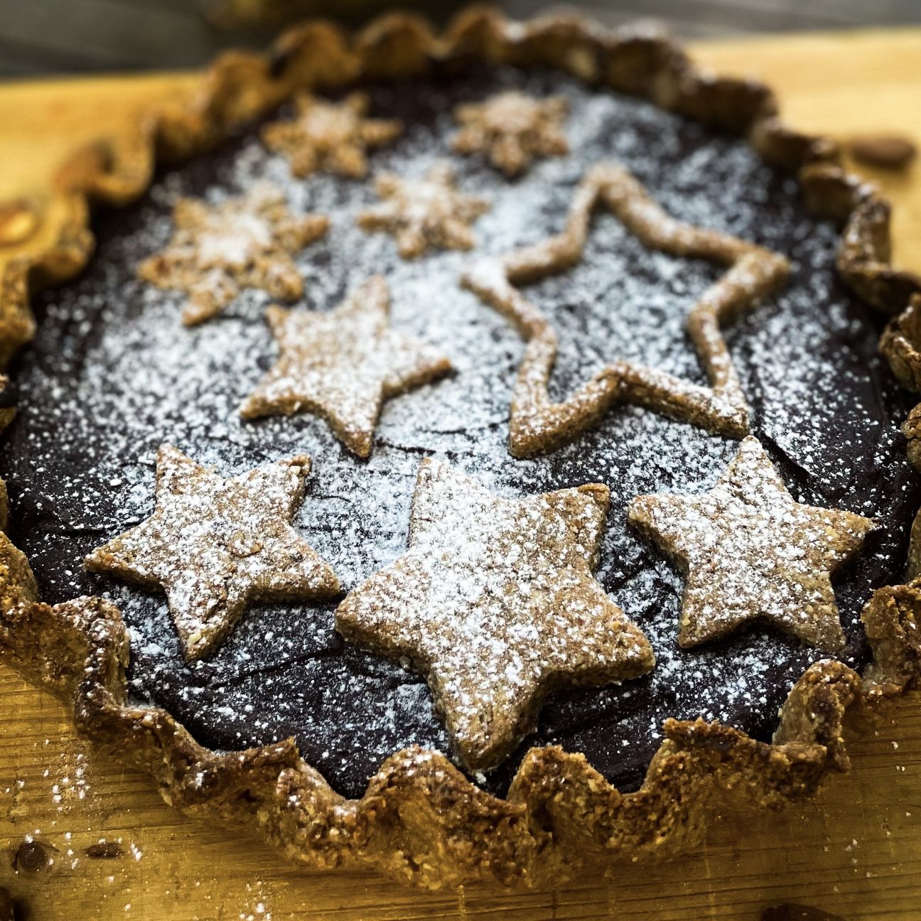 ⭐️CROSTATA AL CIOCCOLATO STELLATA#NataleAltaCucina