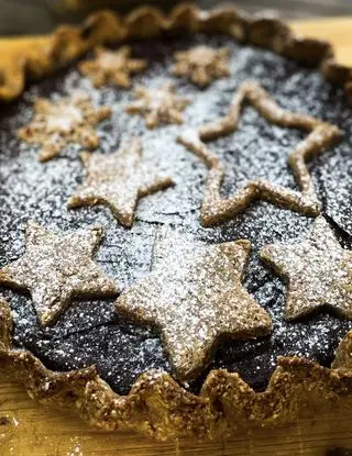 Ricetta ⭐️CROSTATA AL CIOCCOLATO STELLATA#NataleAltaCucina di chiara_healthytales