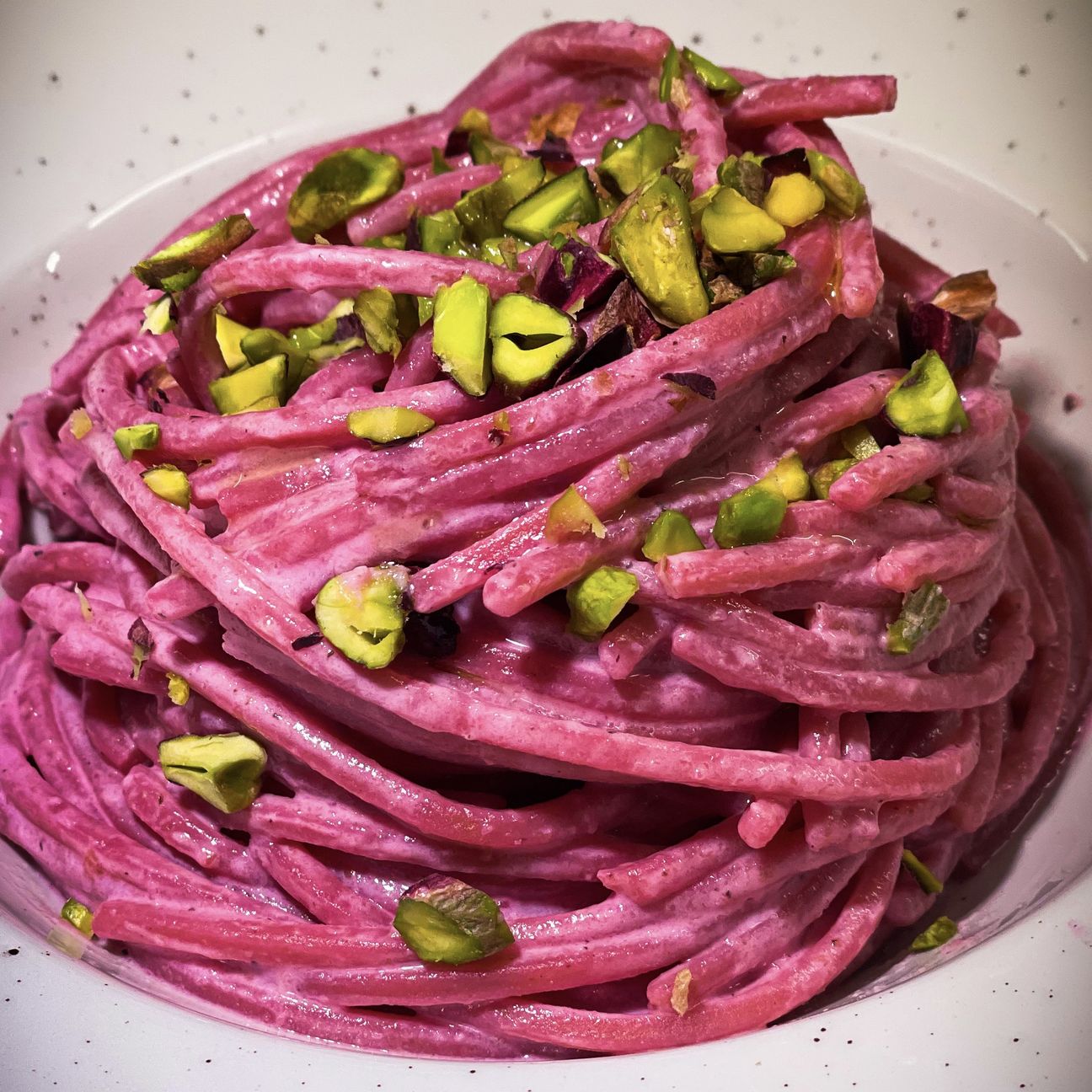 SPAGHETTI CREMOSI ROSA 💓