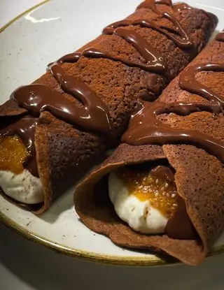 Ricetta CRÊPES CIOCCOLATO 🍫 e ARANCIA🍊 di chiara_healthytales