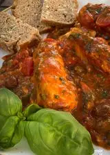 Ricetta FILETTI DI MERLUZZO ALLA MEDITERRANEA….CON SUGO CREMOSO