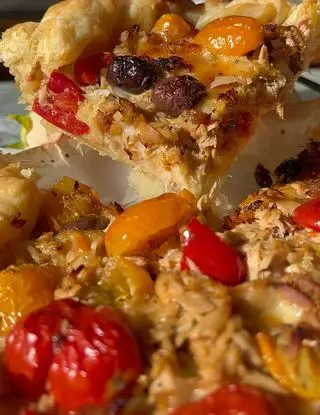 Ricetta Torta rustica con tonno e datterini. di lia.e.chia