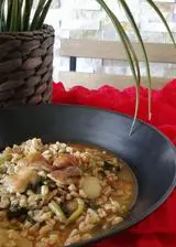 Ricetta Zuppa di farro con porcini e bietole.