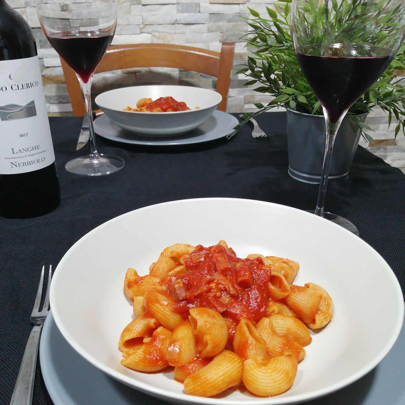 Pipe all'Amatriciana.